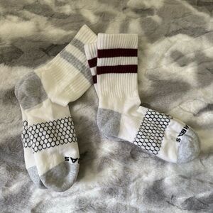 Bombas Stripe Quarter Calf Socks